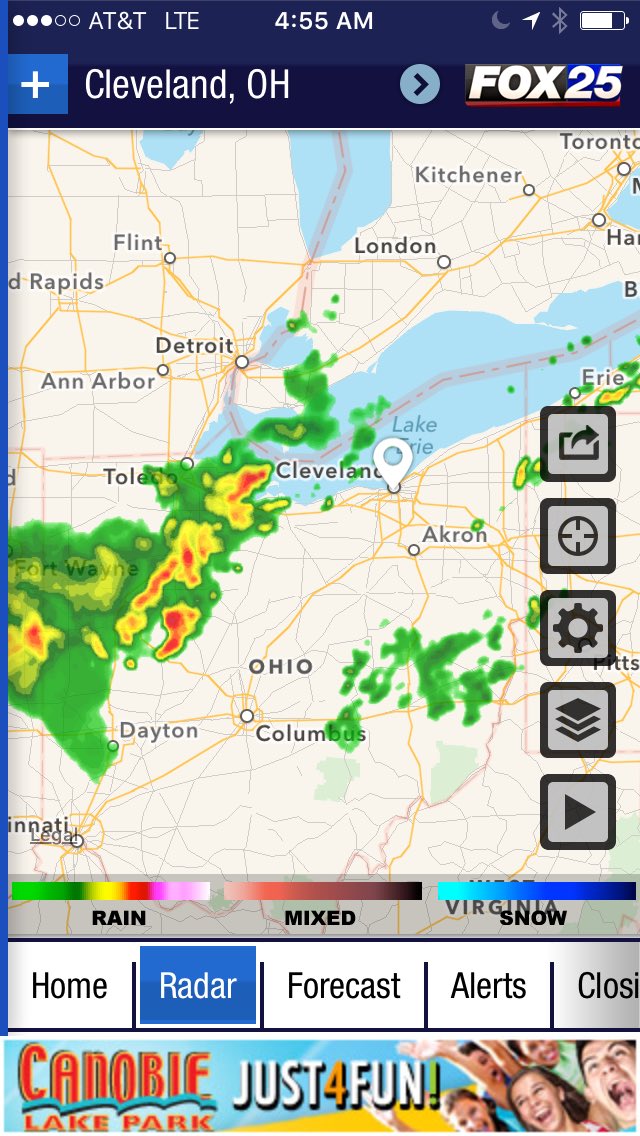 BlairMillerTV's tweet photo. Guess our morning shows are about to get wet here in #Cleveland Save us @sarahwroblewski #RNCinCLE https://t.co/17bqodiESM