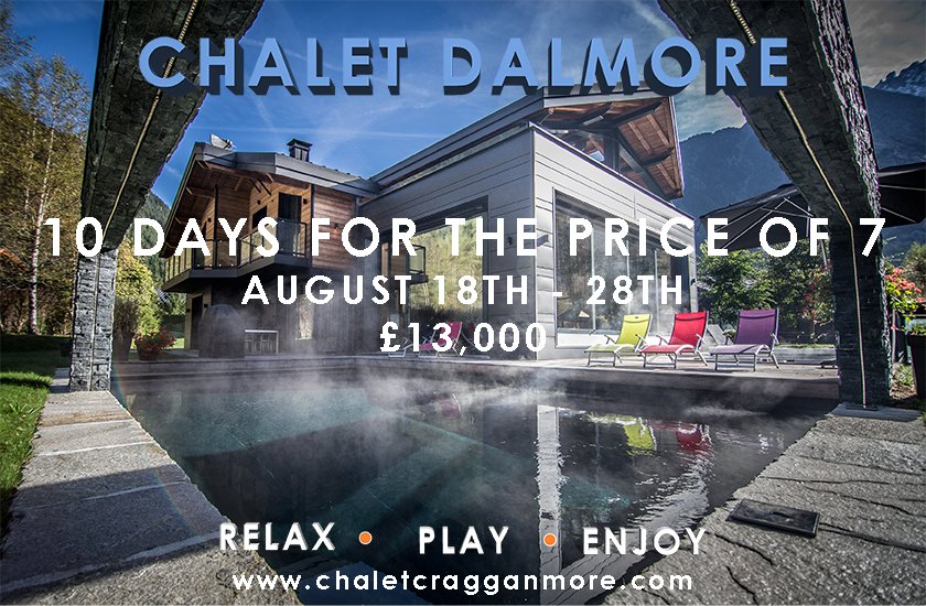 LesPraz's tweet photo. Beat the Monday Blues with an extended break in Chamonix this August. 10 days for the price off 7. #mondaymotivation https://t.co/UwOzZQ7dl9