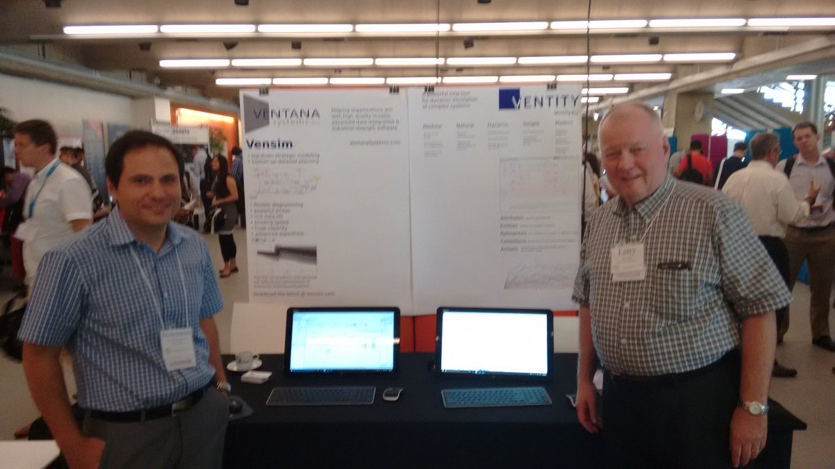 gkal79's tweet photo. Larry Yeager and Mention Lampropoulos #ventana #ISDC16 #ventity #vensim https://t.co/LYza2f4FFB