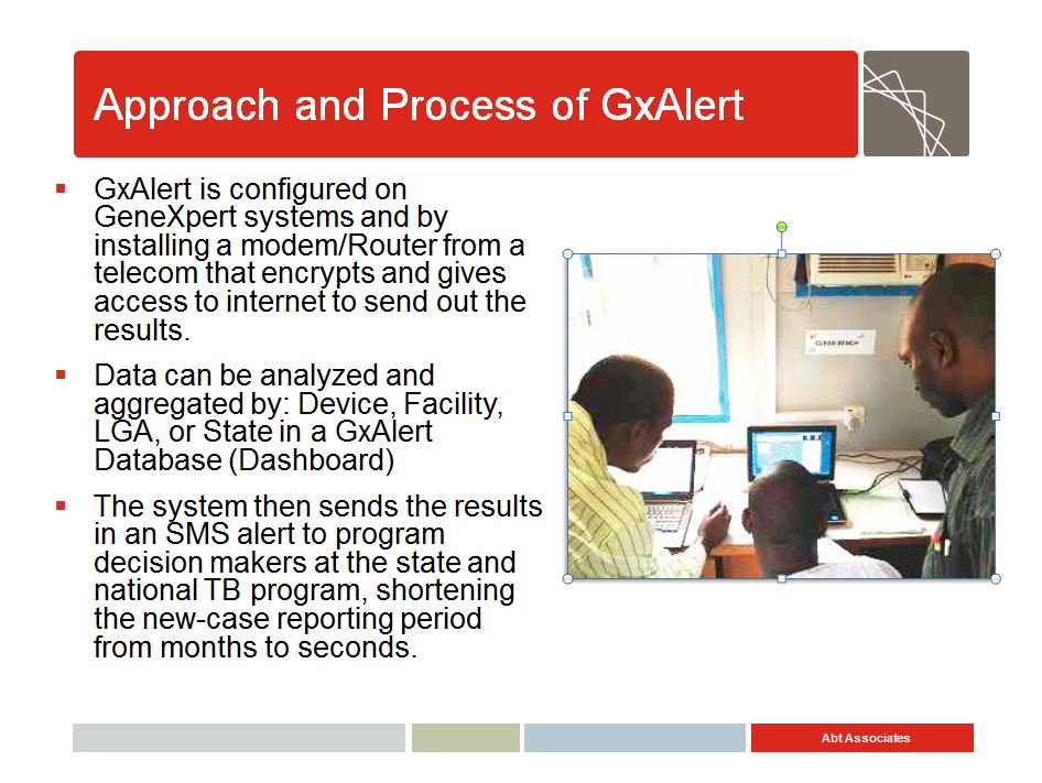 HFGProject's tweet image. What is GxAlert? What difference is it making in #TB treatment? #CrkNutHealth @abtassociates #scalingtech #NgHlth