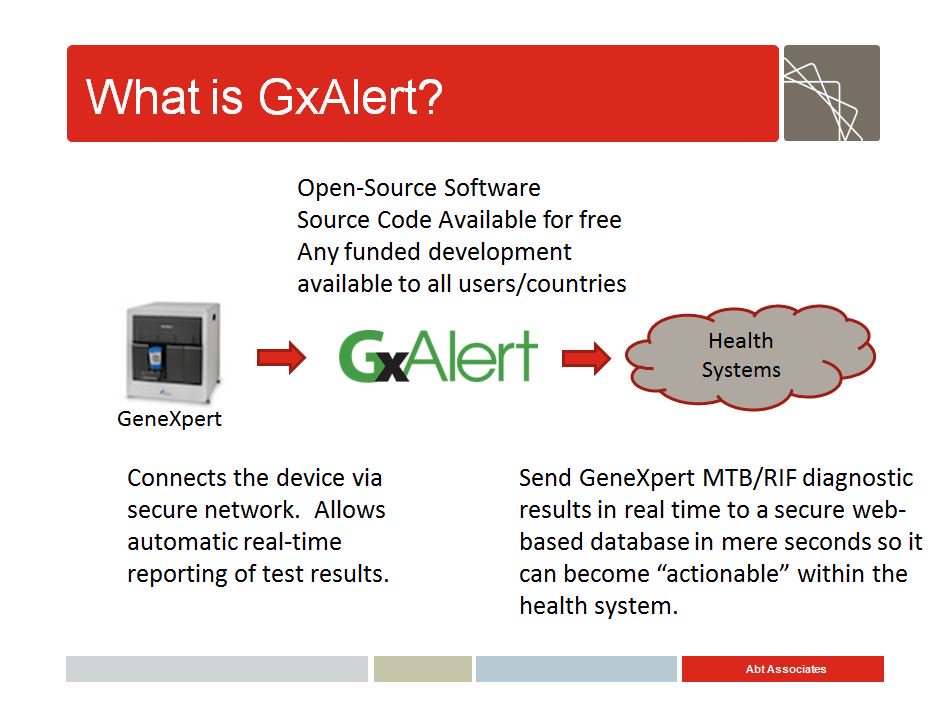 HFGProject's tweet image. What is GxAlert? What difference is it making in #TB treatment? #CrkNutHealth @abtassociates #scalingtech #NgHlth