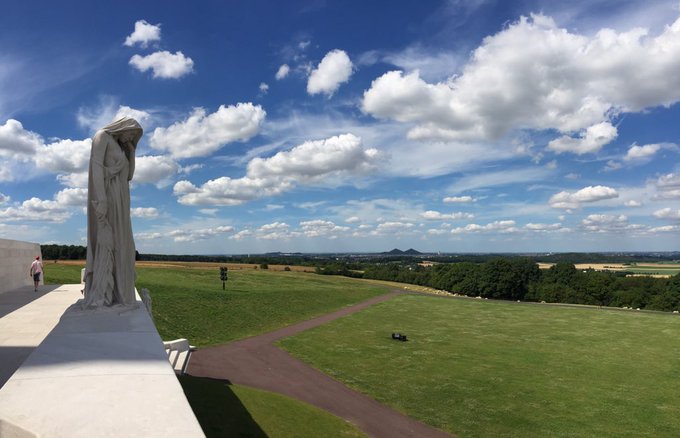 At Vimy Ridge memorial. Pictures simply fail to do this incredible monument justice. @vimyfoundation