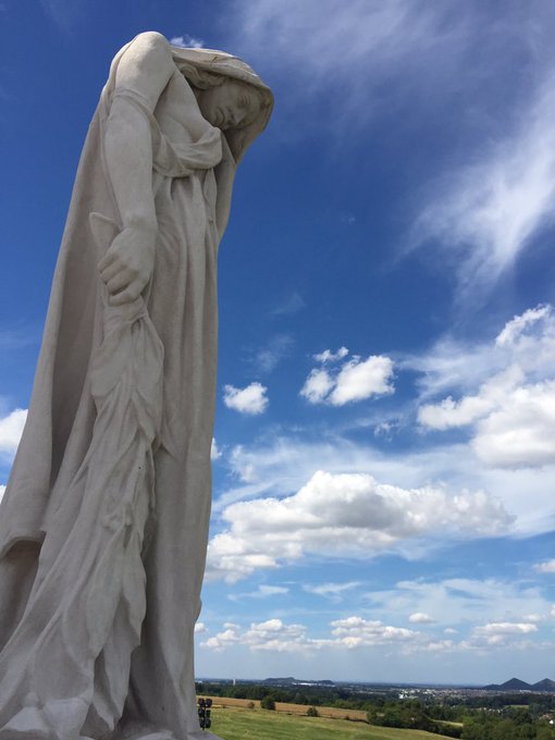 At Vimy Ridge memorial. Pictures simply fail to do this incredible monument justice. @vimyfoundation