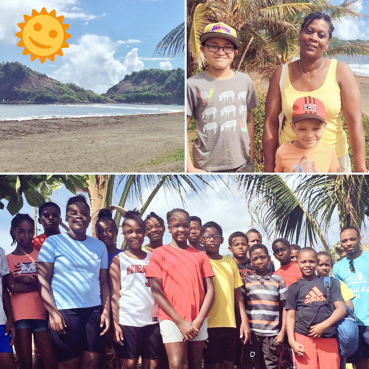 Martiniquela1e's tweet photo. 100% VAKANS avec les jeunes du camp Multisports Centres de Loisirs Ste-Marie Association La Samaritaine #Martinique https://t.co/3iaewPN37d