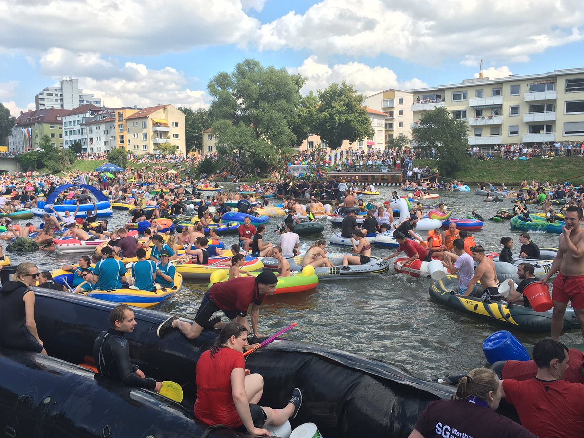 So sieht das#nabada vom Bootshaus aus aus #swplive