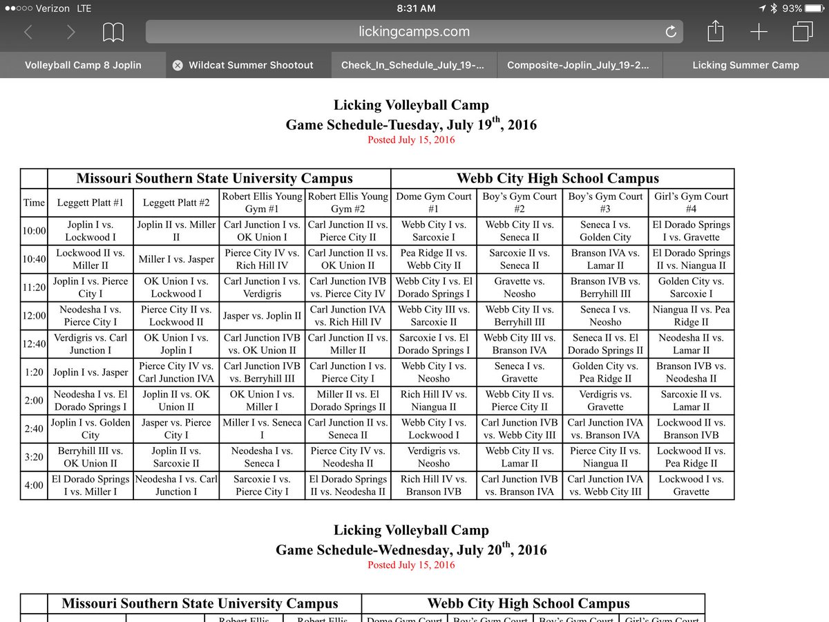 Don't forget, Licking camp tomorrow! Be there at 10:45!