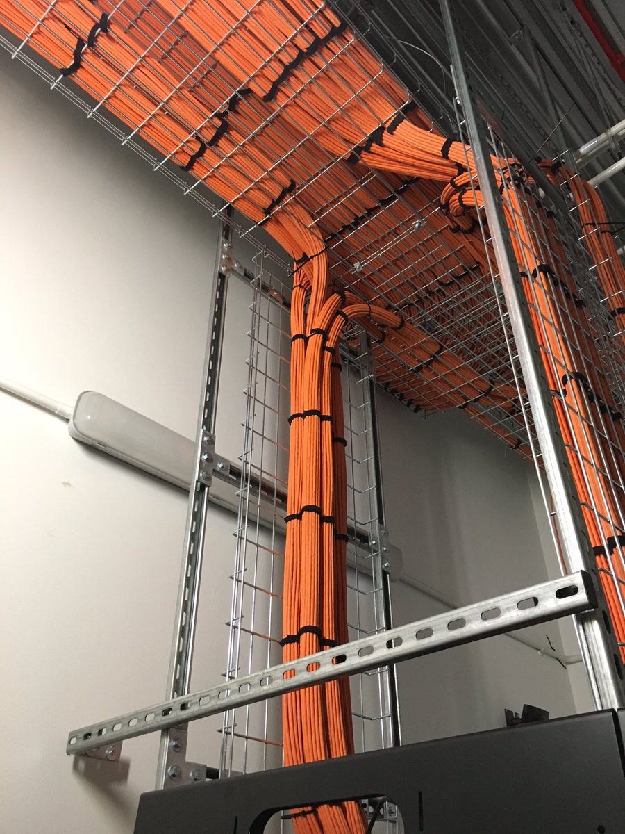 rainbownetltd's tweet photo. Some great work being done by our team. More cables to come in yet but it's on its way #cabling #cat7 #tidy #data https://t.co/mccNbwA7AR