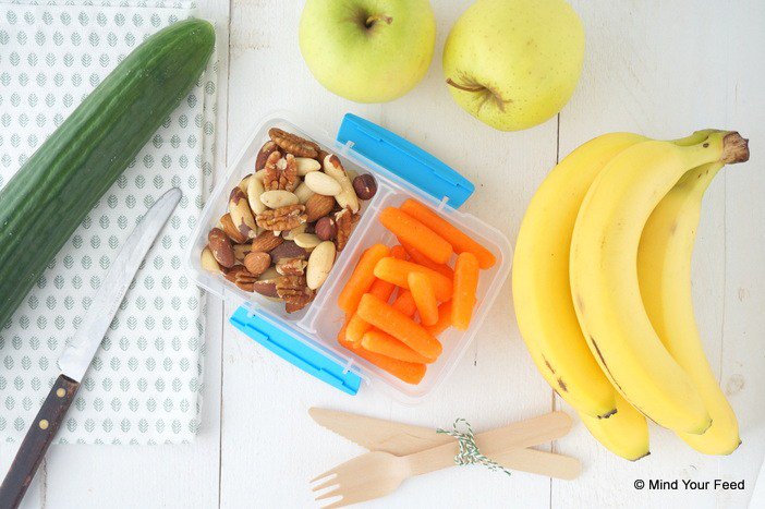 9 tips van <a href="/MindYourFeedNL/">Reny</a> voor gezonde snacks voor onderweg #groentehelden #gezondesnacks goo.gl/uYVQva