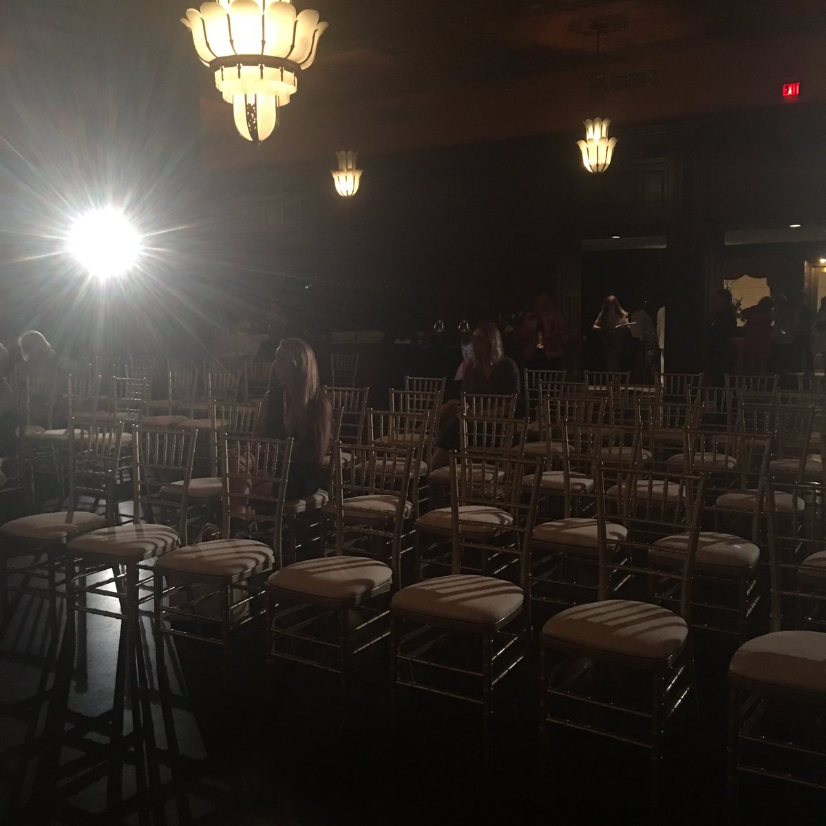 Turnout for Women For Trump event. The people in this picture are journalists and one media intern. #RNCinCLE