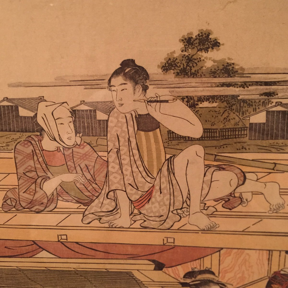 KurtBehrendt's tweet photo. Pleasure Boats on the Sumida River, detail, Japan, Edo period, 1793, woodblock print on paper, MMA JP180 #themet https://t.co/mvtgKYSc6e