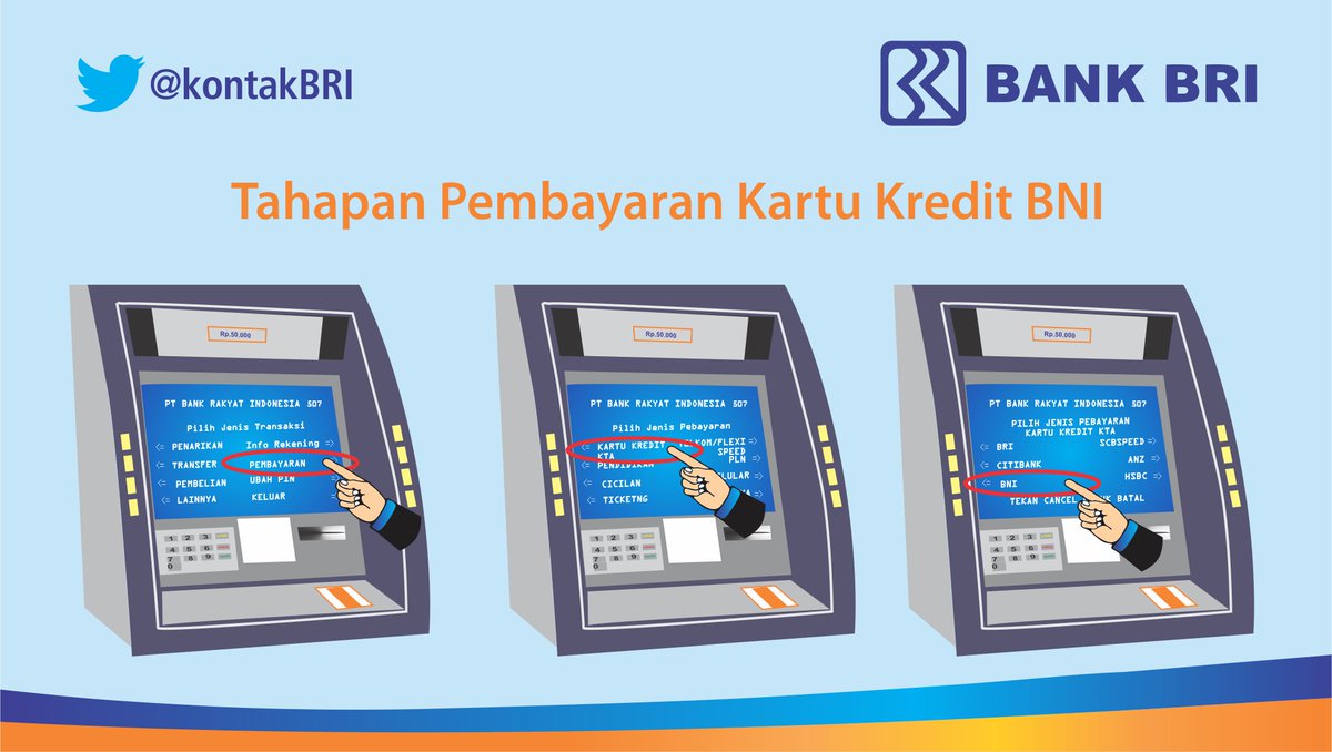 Pembayaran kartu kredit bri