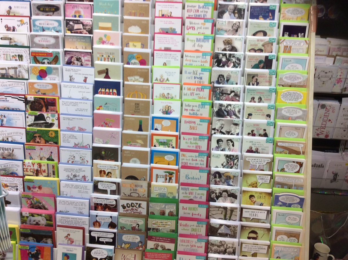 So much new Abacus product on display at Park Lane Cards, Cheshire, only launched a week ago &amp; already on the racks