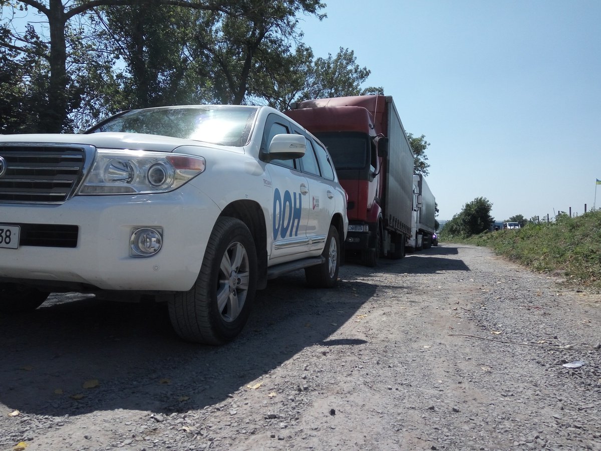 logcluster's tweet photo. #Ukraine @logcluster just facilitated #WASH items convoy to Donetsk. Thanks to @eu_echo’s €800k we can do even more! https://t.co/HmOJmxSgb4