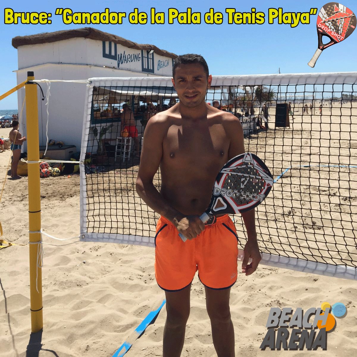 Ganador de la Pala de #beachtennis en la jornada free de "Amigos del #TenisPlaya"