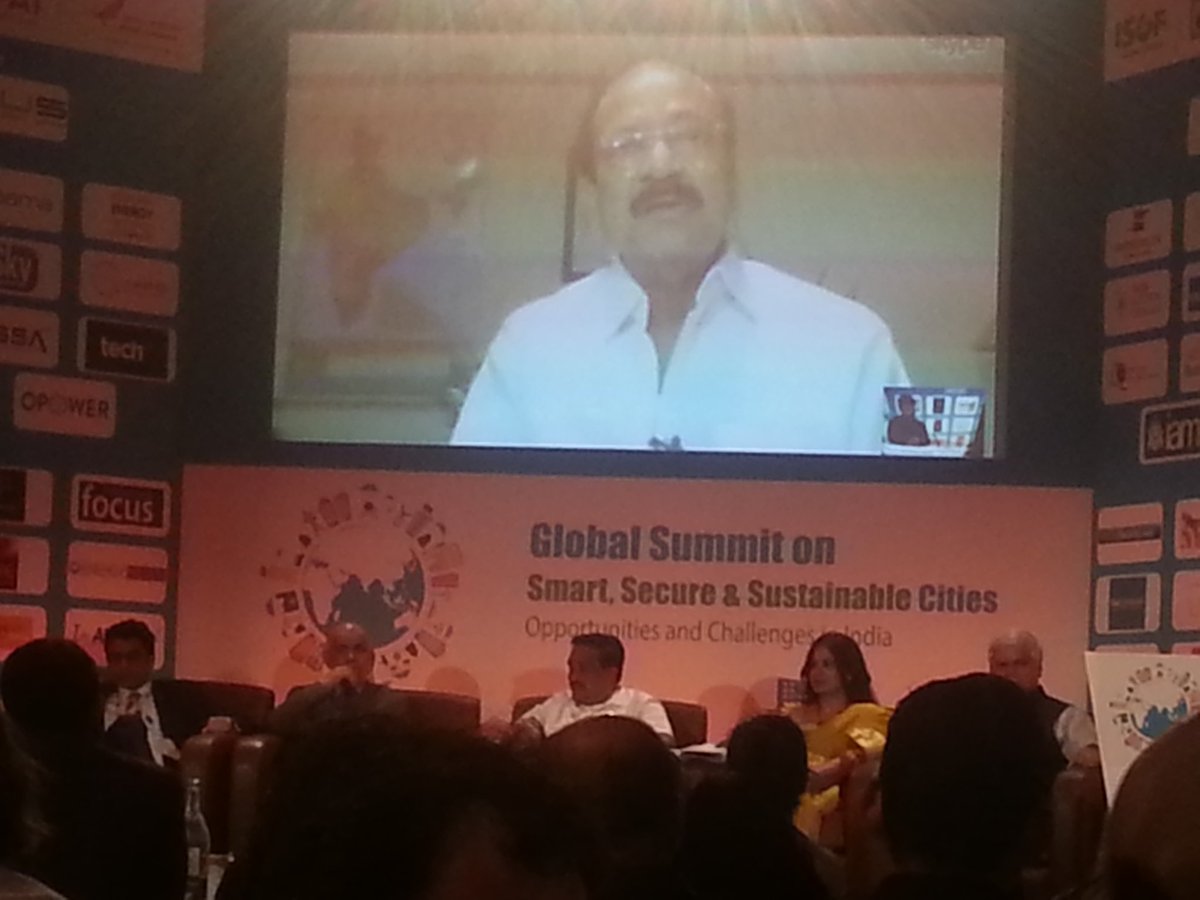 S3citiesSummit's tweet photo. Live from India, Mr. Venkaiah Naidu, Minister of Urban Development addresses at the S3 Cities Summit #S3CitiesSummit https://t.co/HaKipXzdeH
