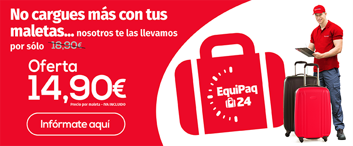 Correos Express on Twitter: "Este verano te las maletas de puerta a puerta con #Equipaq24 por solo 14,90€ https://t.co/a1ahLAIfiT" Twitter
