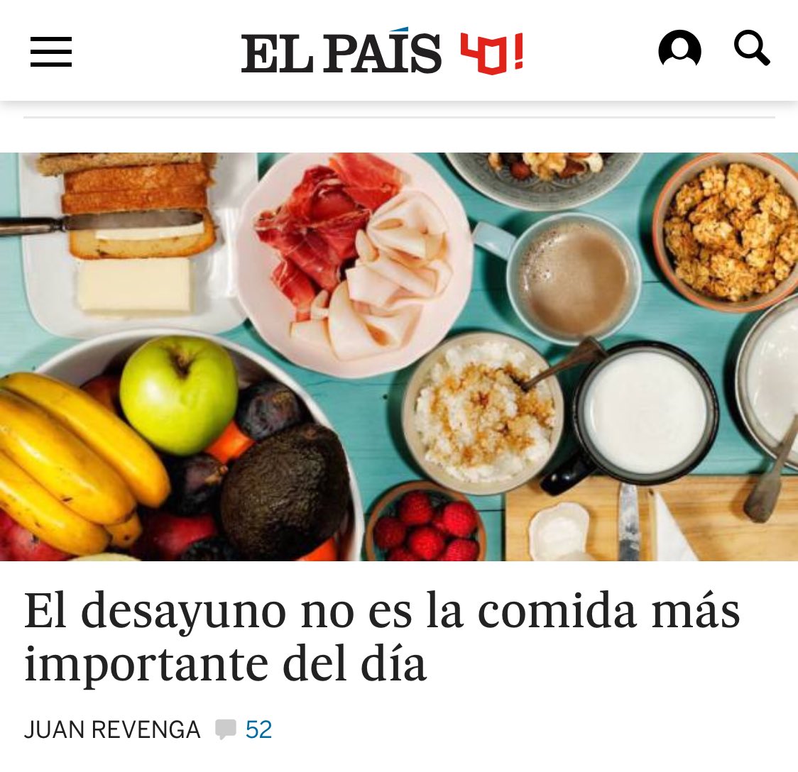fermonzon's tweet photo. El desayuno no es la comida más importante del día.
https://t.co/aoEPJEqrvf
@juan_revenga en la portada de El País https://t.co/7uiAGyf3Zt