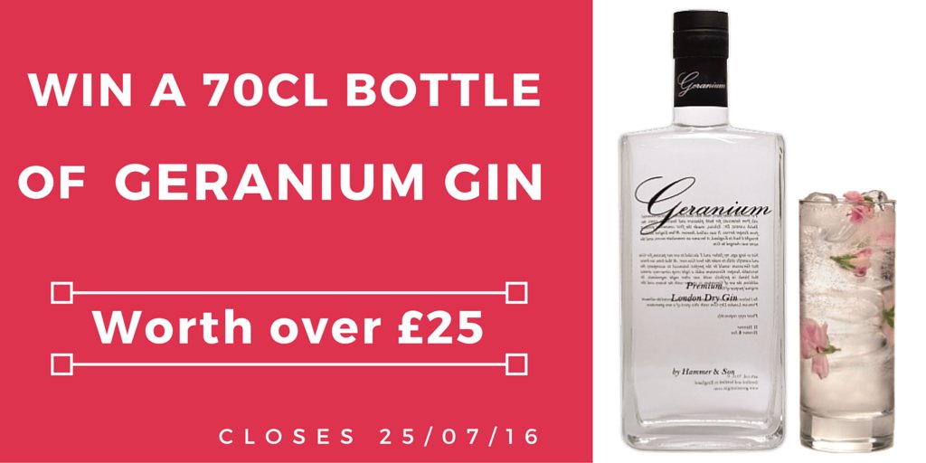 ginraguk's tweet photo. #Competition - #Win a delicious bottle of @GeraniumGin. Simply retweet &amp; follow us to enter https://t.co/coCyUJwMfL https://t.co/7AVlWN5xob
