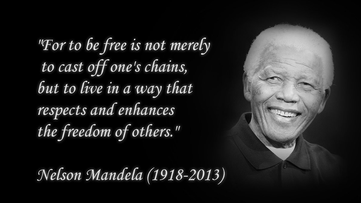 #MandelaDay
Lets keep his legacy alive
