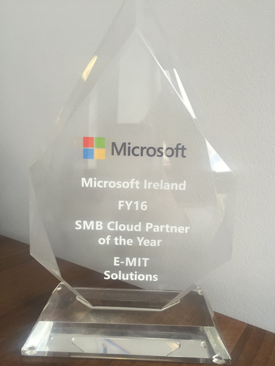 emitsolutions's tweet photo. @emitsolutions wins @Microsoftirl SMB Cloud Partner of the Year for 2016. https://t.co/EeGMYMNuz8 #WPC16 #smbwpc https://t.co/O8Zo4p8Ga1