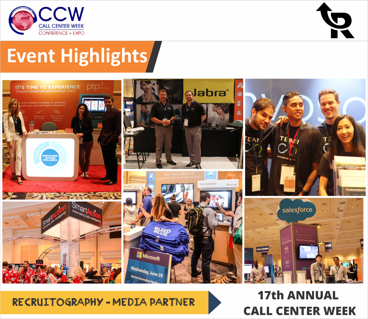 recruitography's tweet photo. @recruitography @CallCenterWeek

@We_are_Jabra @convoso @salesforce @Microsoft #CXOs #CTO 

https://t.co/uvqvLbJepc https://t.co/RCtrigGod5
