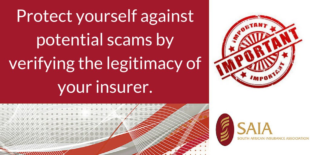 SAIA01's tweet photo. Verify the legitimacy of your insurer!

Visit https://t.co/sDREHhZ3r8 to find out more
#SAinsurance #FraudPrevention https://t.co/lMM7YCa37U