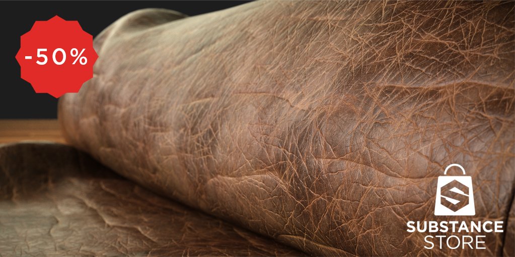 Substance3D's tweet photo. Summer Sales: Leather - Base from @GameTxtures is half price! https://t.co/7caGZm7eTg
#SubstanceStore #gamedev https://t.co/vAd3v3o2tI
