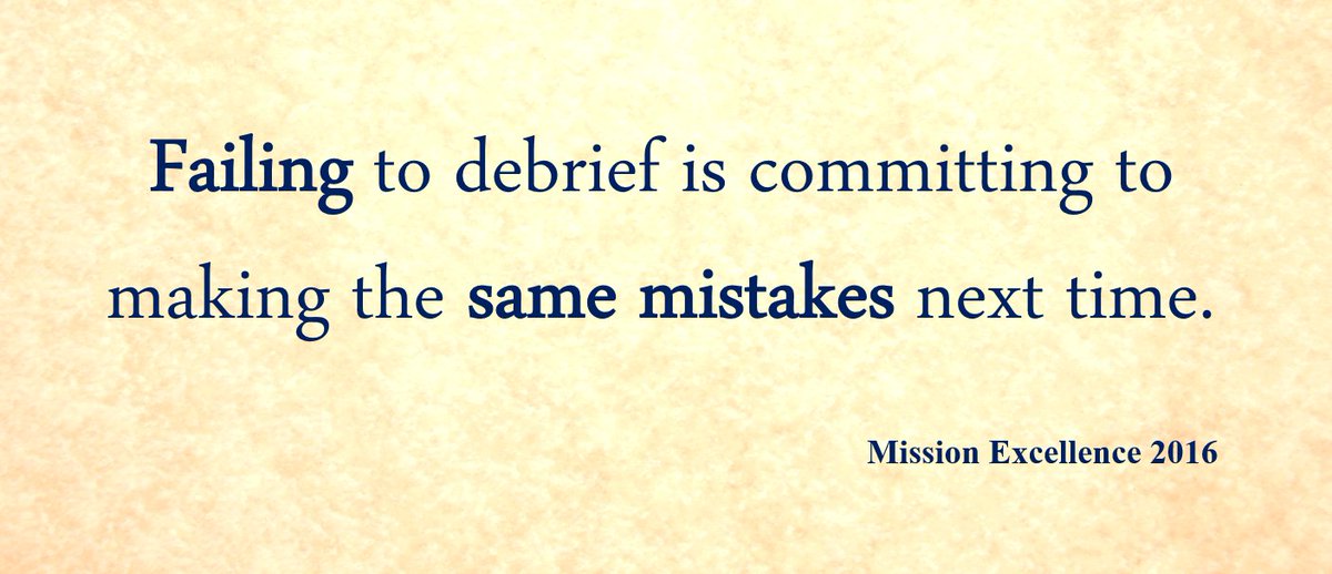 missionxcellenc's tweet photo. How &amp; why you should conduct an effective team debrief: https://t.co/nbmCADIOPR  #HR #Success https://t.co/xG5tCNrVah