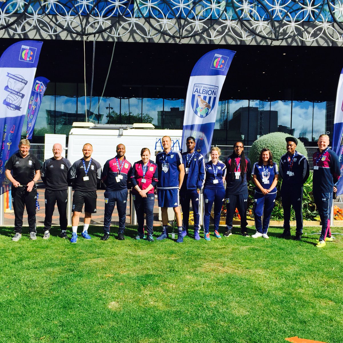 AVFCFoundation's tweet photo. Thanks to @cbbc for a fantastic weekend! Our coaches had a great time with our fellow midlands clubs #cbbclive #motd https://t.co/r579fX2MNI