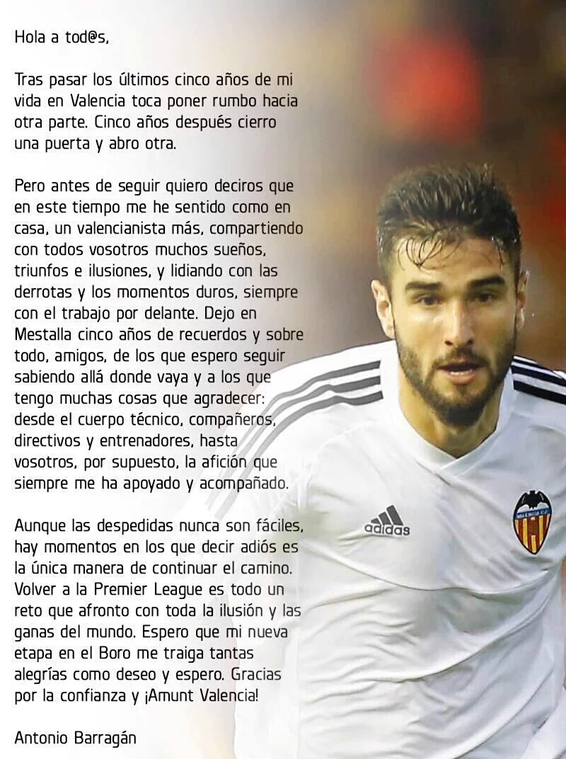 Pikthanos's tweet photo. Carta de despedida de Barragan! 
Aqui tienes tu casa, vuelve cuando quieras https://t.co/tnod5Foe77