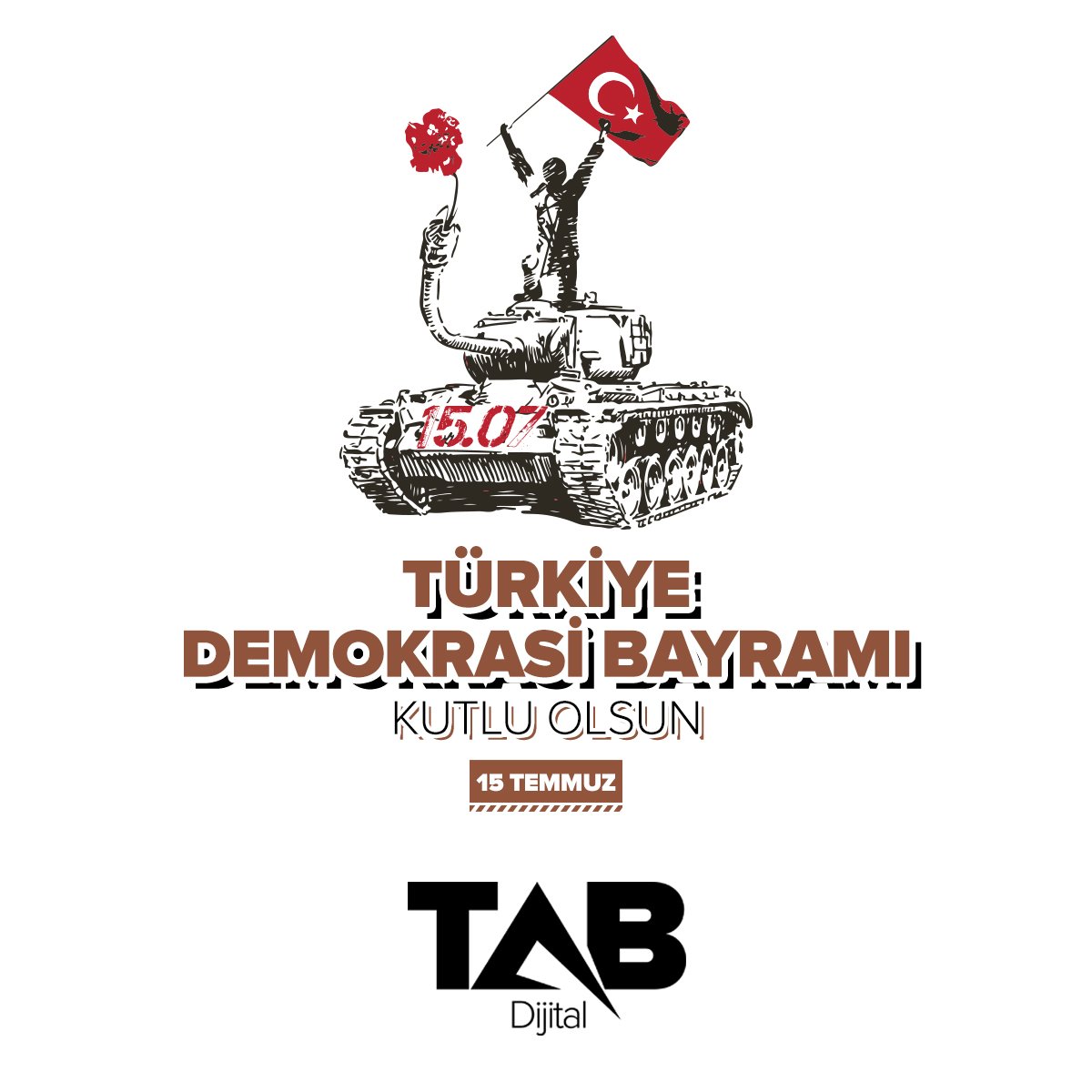 Milletimize gösterdiği birlikten dolayı minnetle teşekkür ederiz. Türkiye'nin #DemokrasiBayramı kutlu olsun!