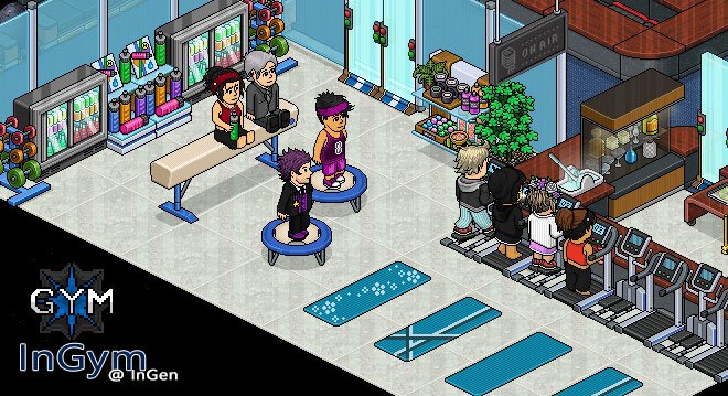 InGen_Habbo's tweet photo. Ate too much cake at our birthday? Head down to InGen and grab yourself an InGym membership! #habbo https://t.co/Oc7fSD4VGD