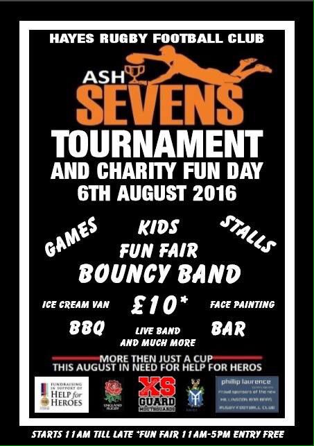 ASH7SEVENS's tweet image. Please share and spread the word all welcome for a great family day out! #Hayes #rugby #sevens #charity #funday