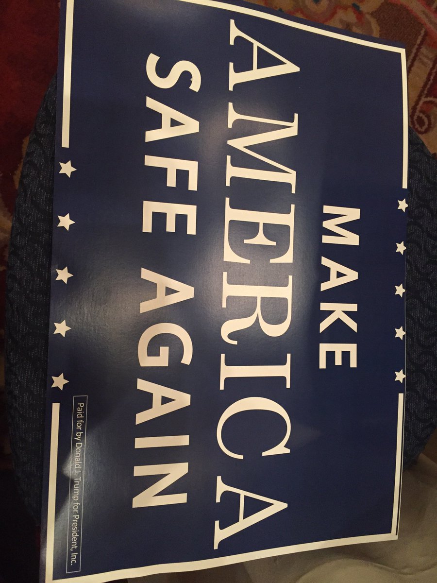 Castorina2016's tweet photo. #MakeAmericaSafeAgain #RNC2016CLE https://t.co/skEFDuFSu9