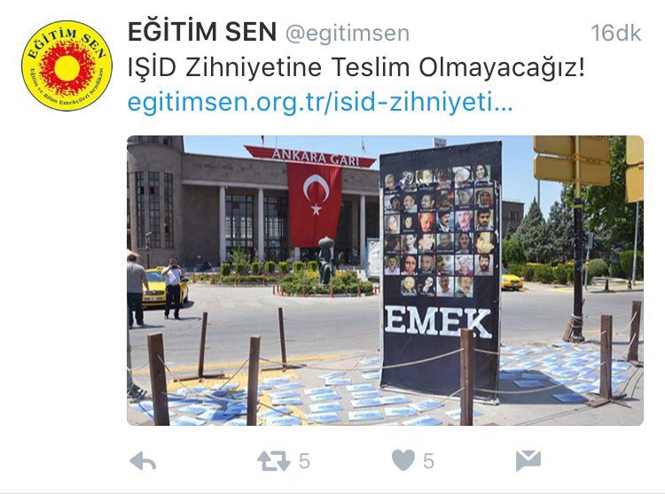 TarkanZengin's tweet photo. Eğitim-Sen'in Demokrasiyi savunanları "farklı inanç gruplarına saldırıyorlar" diye suçlaması barışı dinamitlemektir https://t.co/1T6YfW77Cg