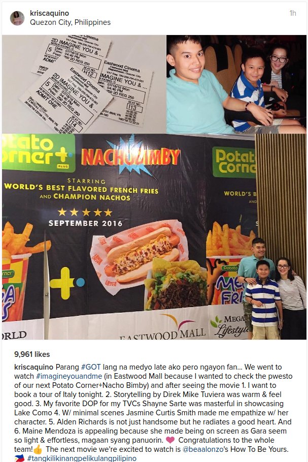 Lola_Tid0ra's tweet photo. Pls. read the her IG caption...

thank you Ms.Kris, what you did means a lot to us!
our Meng is a big fan of yours! https://t.co/eiCYsGi642
