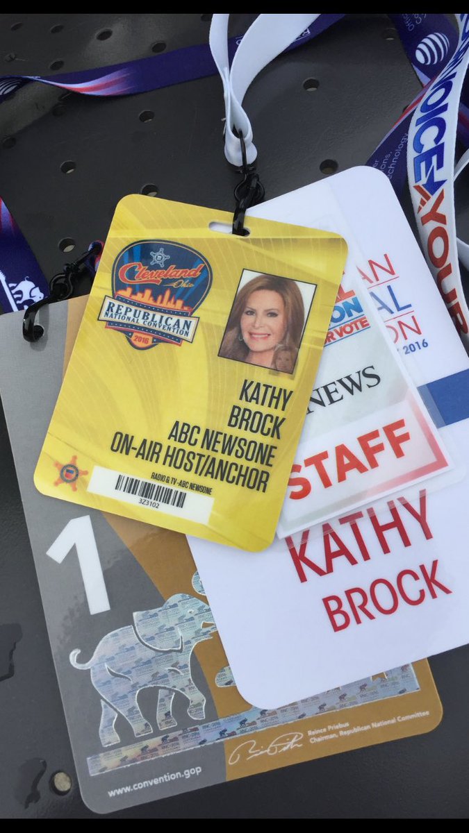 KathyBrockABC7's tweet photo. Opening day RNC Cleveland. Need more ID! #RNC2016 https://t.co/g4QNwP8zE2