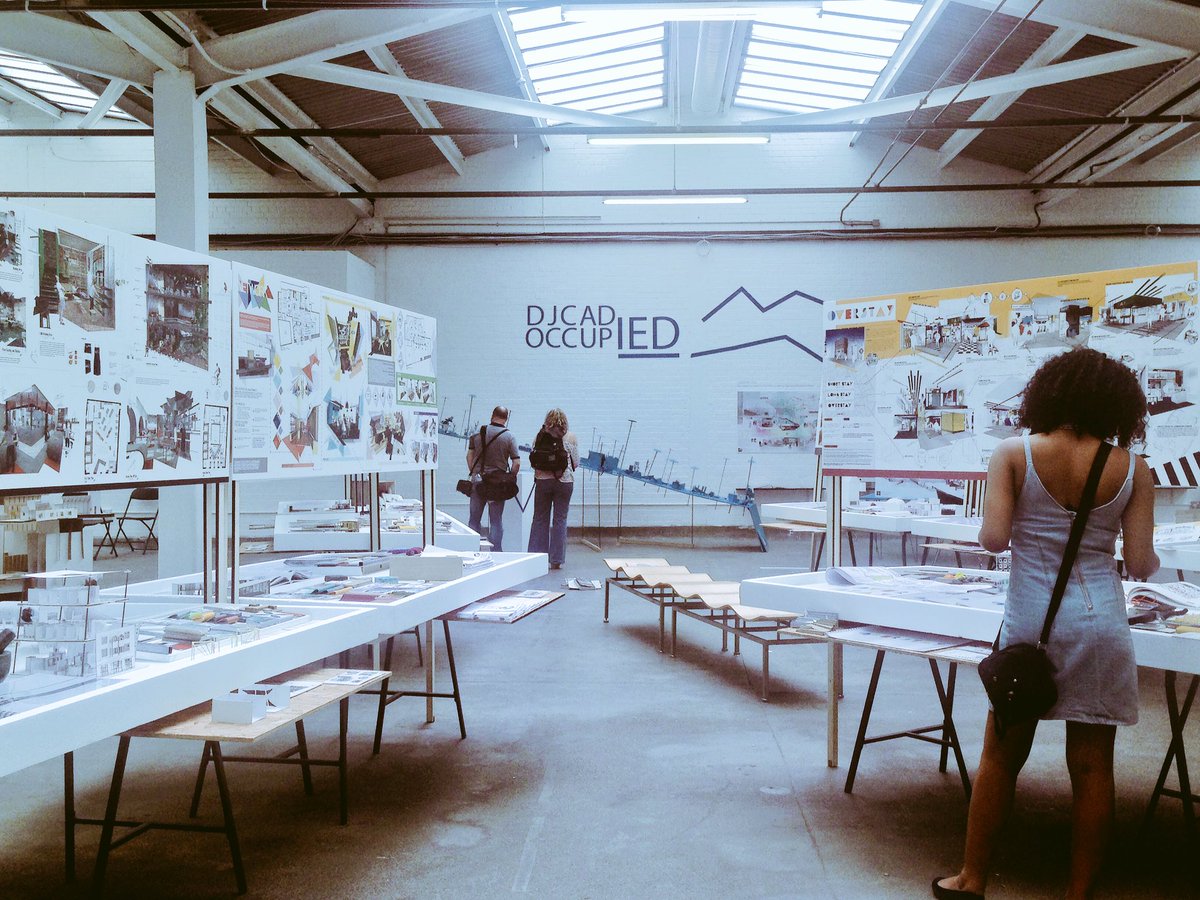 Magdalena__Bell's tweet photo. Last day of @FreeRangeShows so don't miss it if you haven't popped in yet! Check out #occupied @InteriorsDJCAD! https://t.co/wGpWR0GG4W