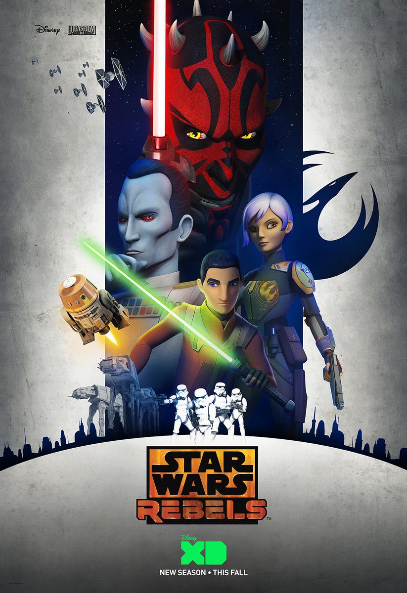 HeleneWetzel_'s tweet photo. #StarWarsRebels saison 3 : l'affiche dévoilée lors de #SWCE à Londres #Ezra #Chopper #Thrawn #DarkMaul #Rebels https://t.co/EA7UFBn3dw