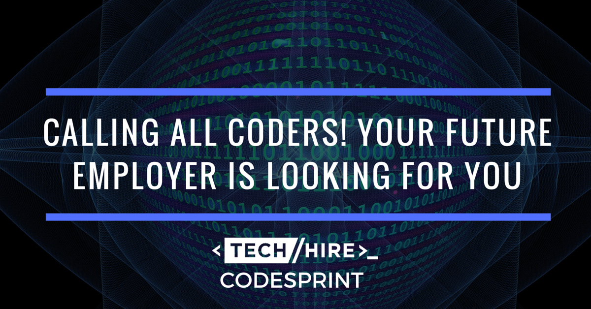 OpptyatWork's tweet image. It’s #NotTooLateTo sign up for the #TechHireCodeSprint this weekend! bit.ly/29JgQPa