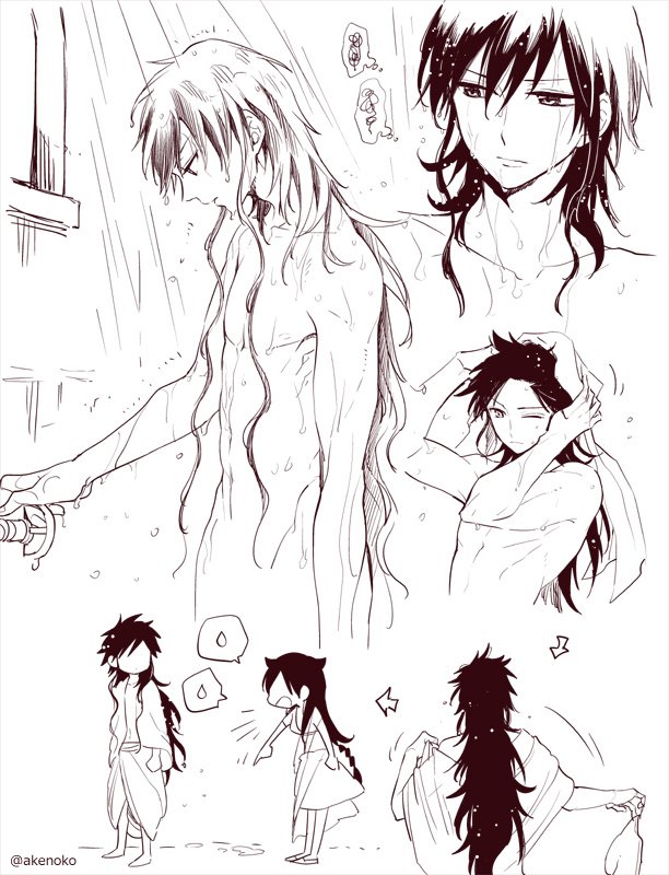 あけの Sur Twitter ソロシバ 続きでそんなに言うならお前が乾かしてくれっていうソロモン お疲れでしばたそには気が緩むのだ