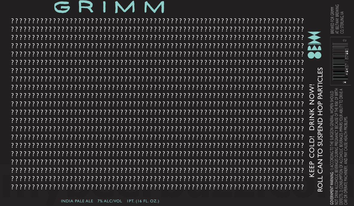 mybeerbuzz's tweet photo. Grimm - Frou Frou IPA 16oz Cans &amp; Kinetic Cloud Bottles... https://t.co/nzBalH2LZx @GrimmAles #VAbeer https://t.co/Qhu927SpKR
