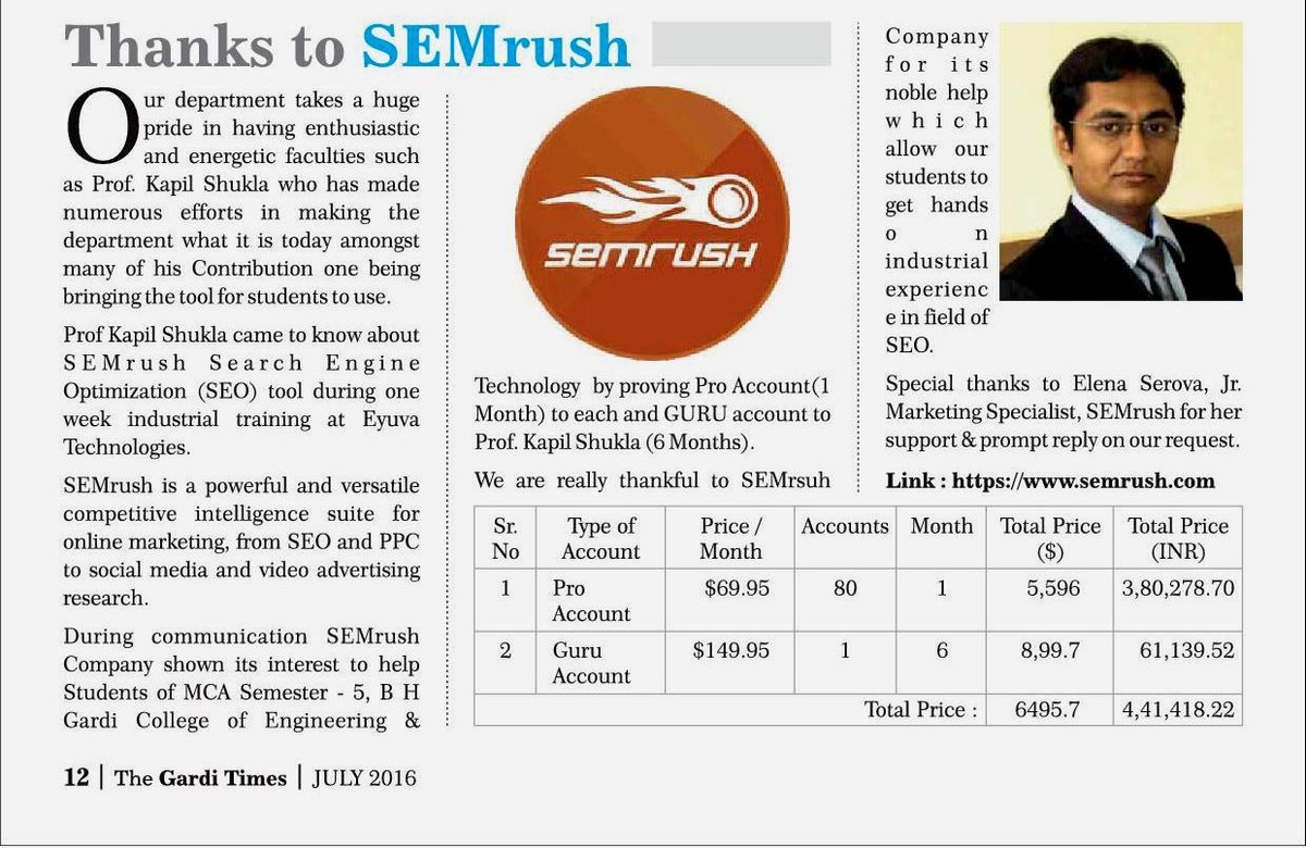 kapilshukla2006's tweet photo. #ThanksSEMRush #SEMRush
@elenaserova13 @BHGardicollege
@semrush https://t.co/NGm3Gi2Q7e