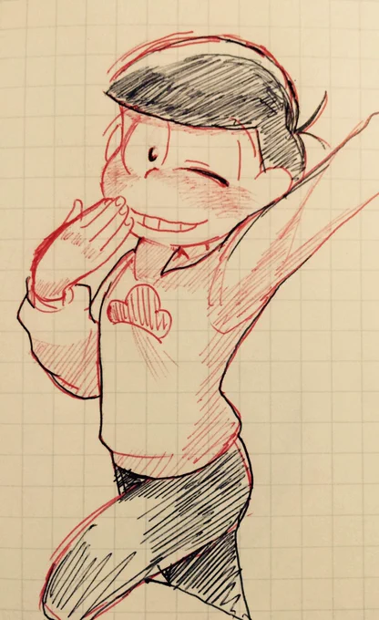 某動画見ておそ松はぶりっ子ポーズが自然に似合うなってのと他らくがき 