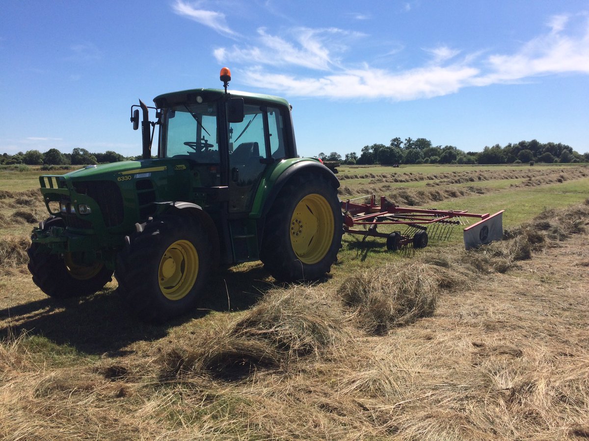 No two days are the same when working with #drones today I am flight assessing in a field where they are making hay!