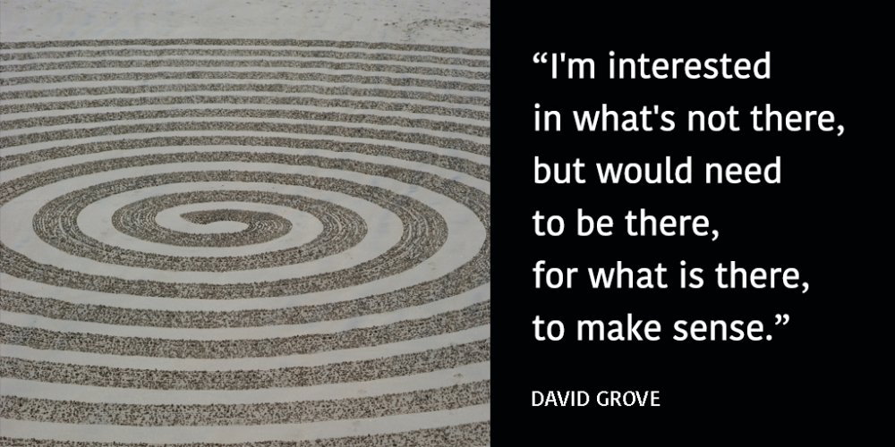 marian_way's tweet image. "I'm interested in what's not there, but would need to be there, for what is there to make sense." David Grove
