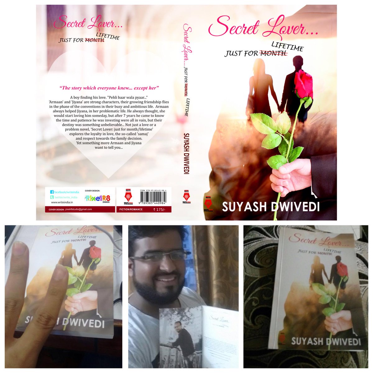 suyash0008's tweet image. Buy Now: amazon.in/dp/9385440985
#SecretLover #SuyashDwivedi #BookReleased #Amazon #FreeShipping #COD