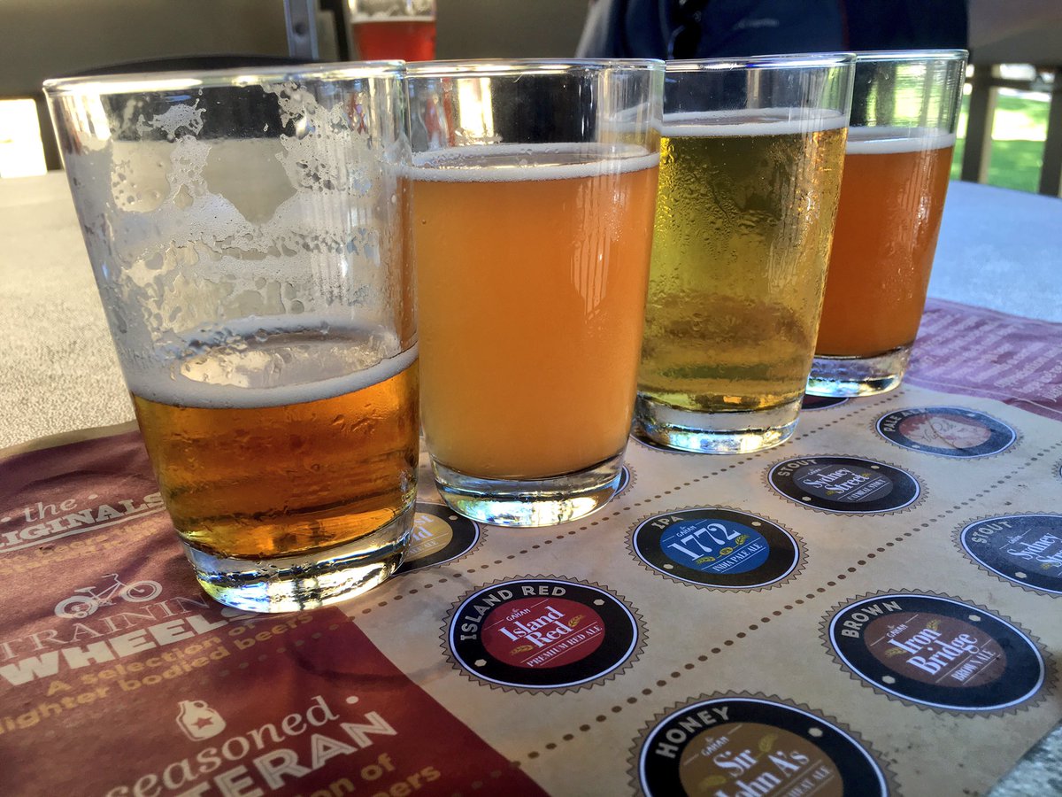 Tasting some brews from <a href="/GahanBeer/">Gahan Beer</a> in #PEI! #SYSroadtripCA #beer #explorecanada