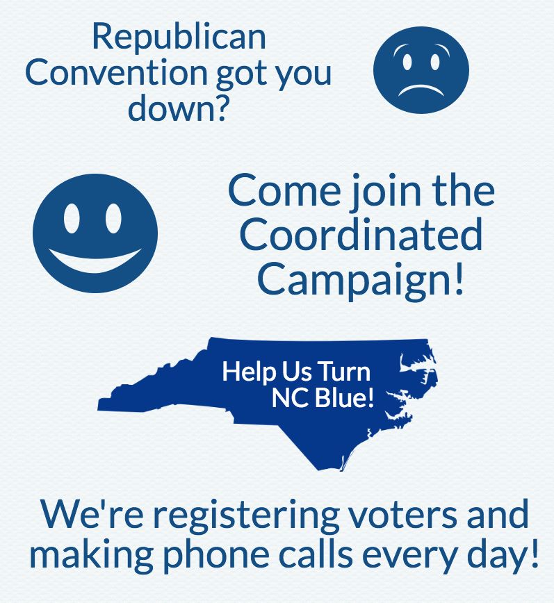 anne_esq's tweet image. Don't stay at home frustrated about the RNC.  Come out and join the Campaign! #10acious #TurnNCBlue