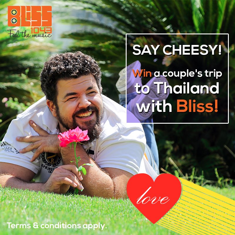 TamerGar's tweet photo. So @RadioBlissJo has a competition to send you to Thailand...Now, you go. Make it cheesy. THIS IS MINE!
#SayCheesy https://t.co/FVhdrJ6deR